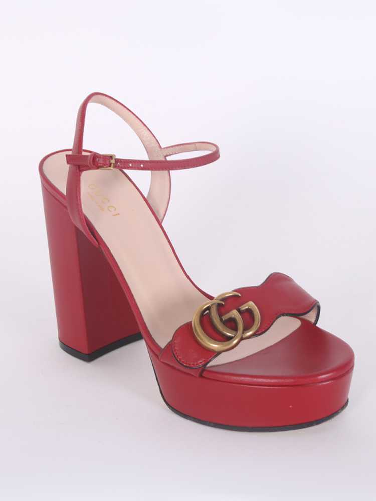 Gucci marmont sandals online red