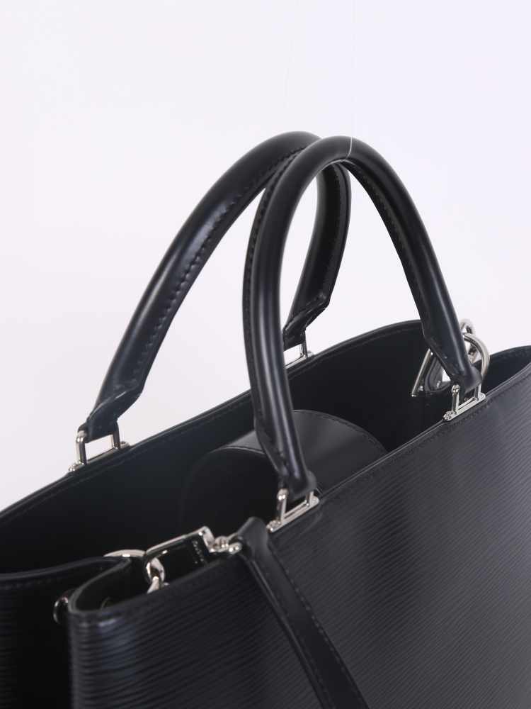 Louis Vuitton Epi Kebler MM M51323 Black Leather Pony-style