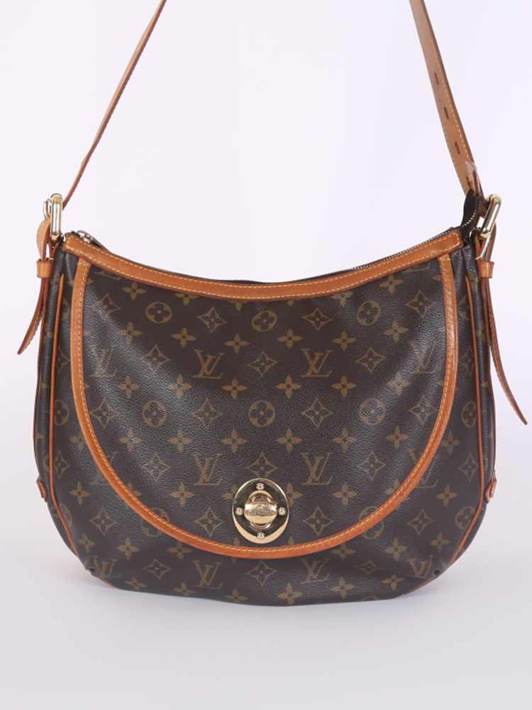 Louis Vuitton Tulum Monogram Canvas GM Brown Large Shoulder Bag Messenger