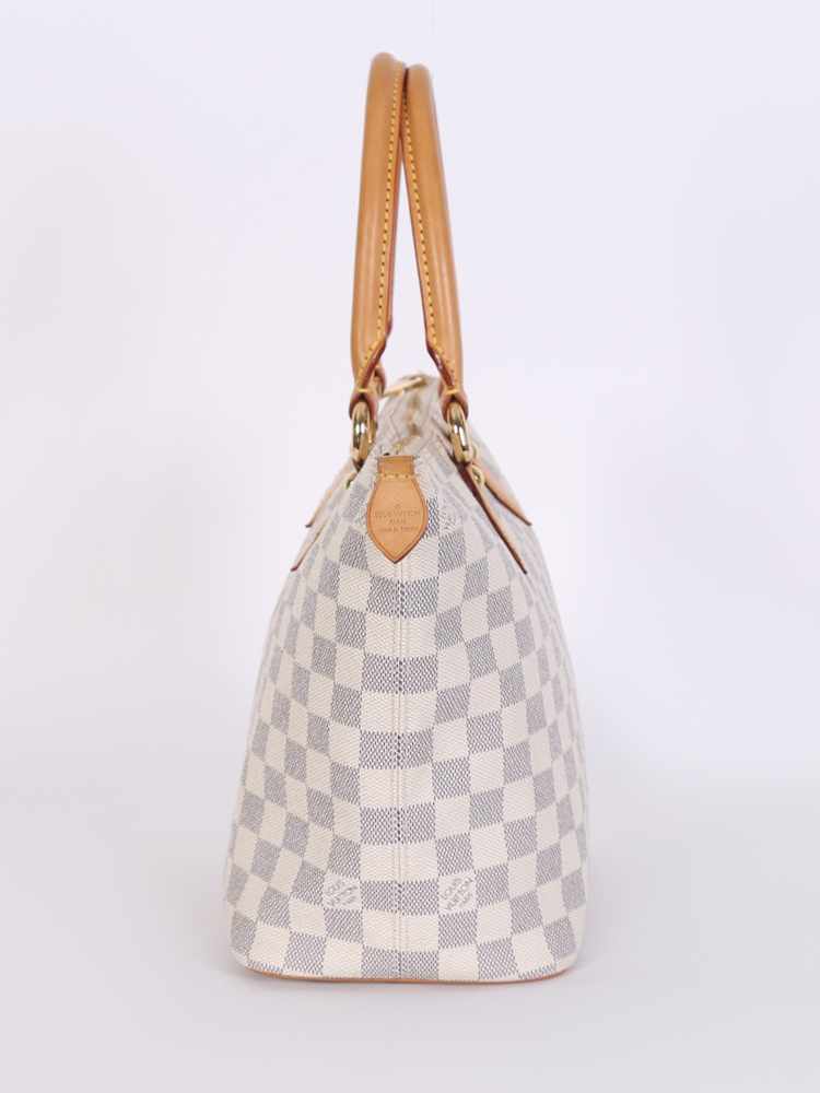 Louis Vuitton Saleya PM White Damier Azur Canvas Handbag - BOPF