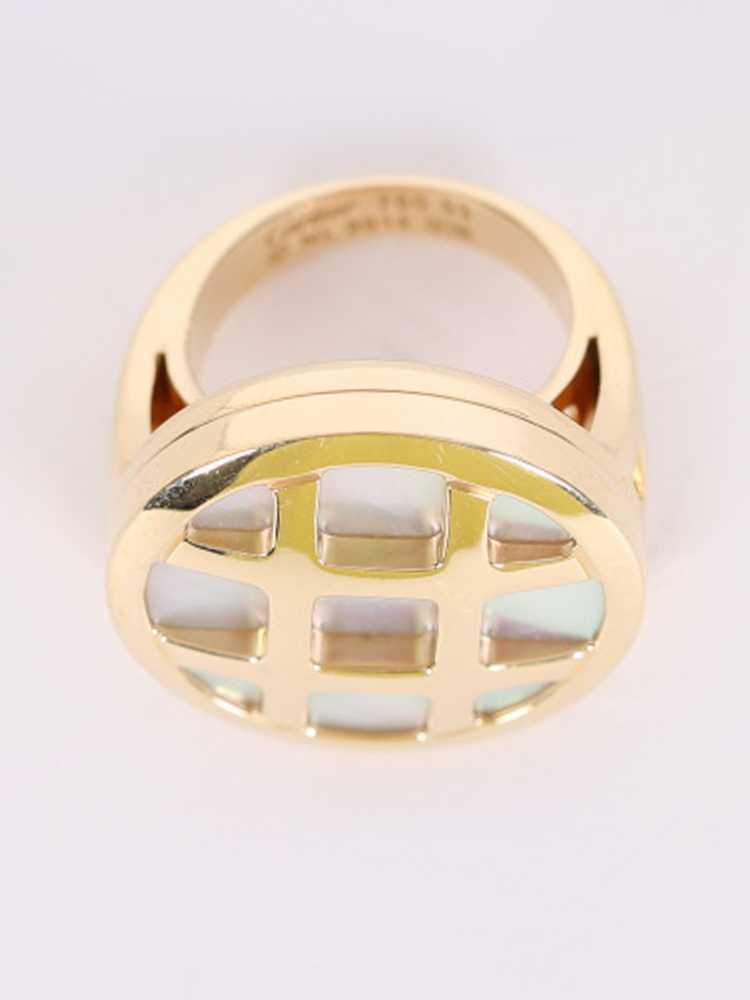 Cartier Pasha Mother Of Pearl 18kt Yellow Gold Ring 53 www