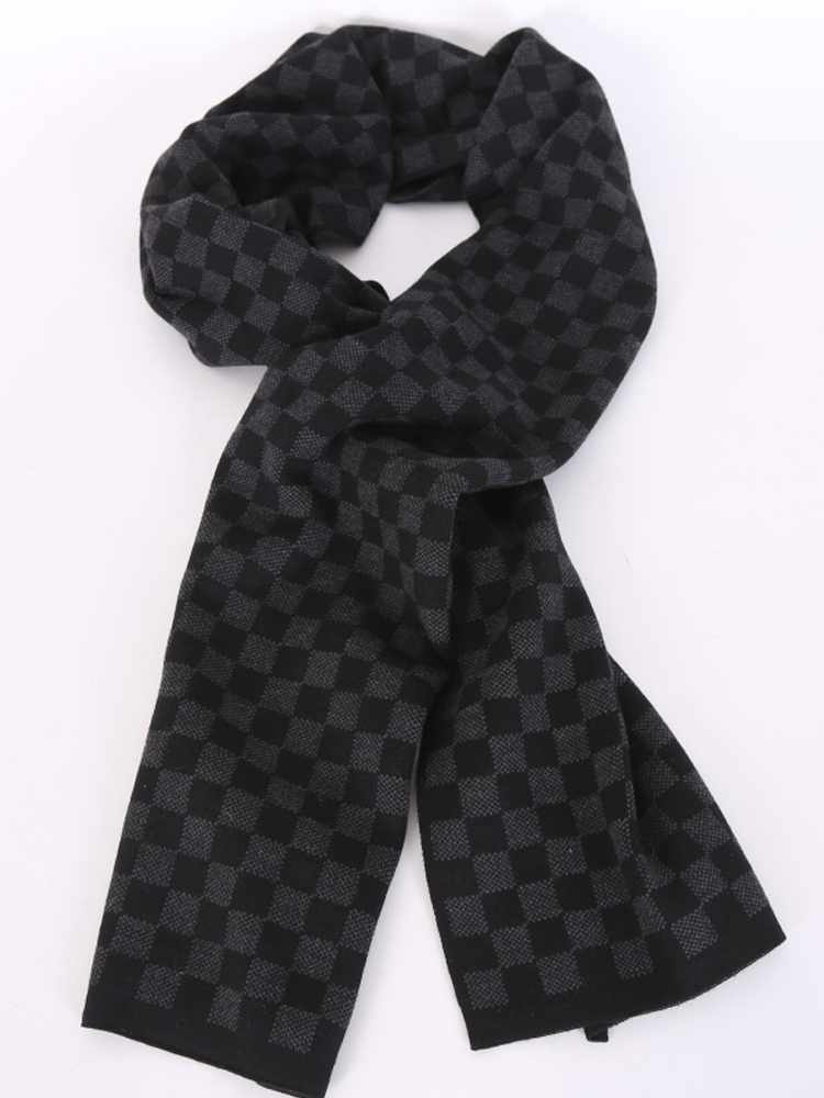 Louis Vuitton - Petit Damier Wool Shawl Graphite