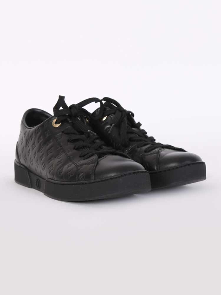 Stellar leather trainers Louis Vuitton Black size 37 EU in Leather -  28891683