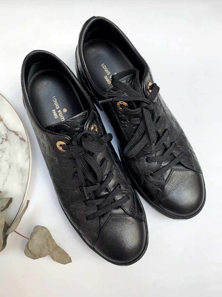 Stellar leather trainers Louis Vuitton Black size 37 EU in Leather -  29864106
