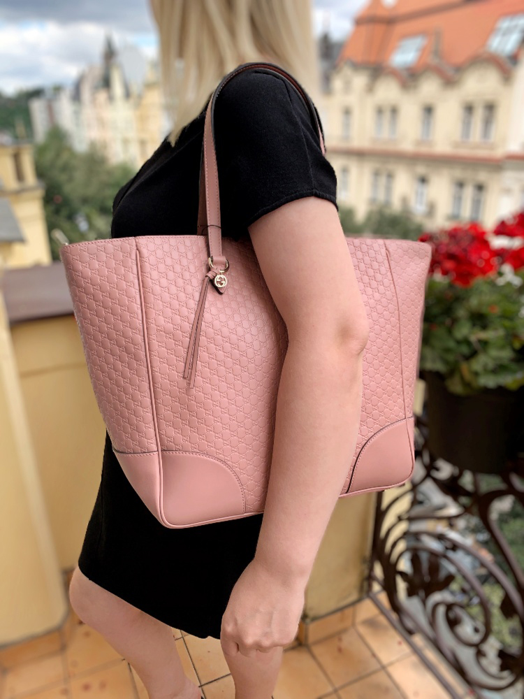 Gucci Microguccissima Handle Tote Old Pink www.luxurybags.eu