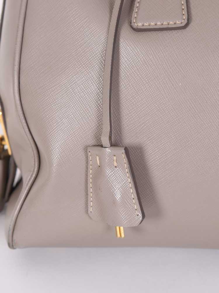 Prada Beige Safiano Lux Leather Bowler Bag, Luxury, Bags & Wallets on  Carousell