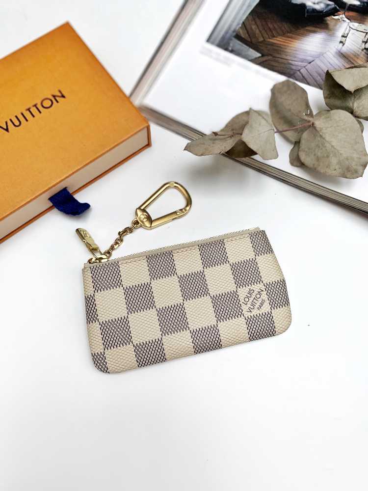 Louis Vuitton, Bags, Louis Vuitton Key Pouch Damier Azur