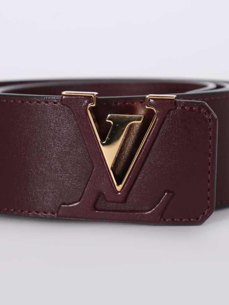 burgundy lv belt