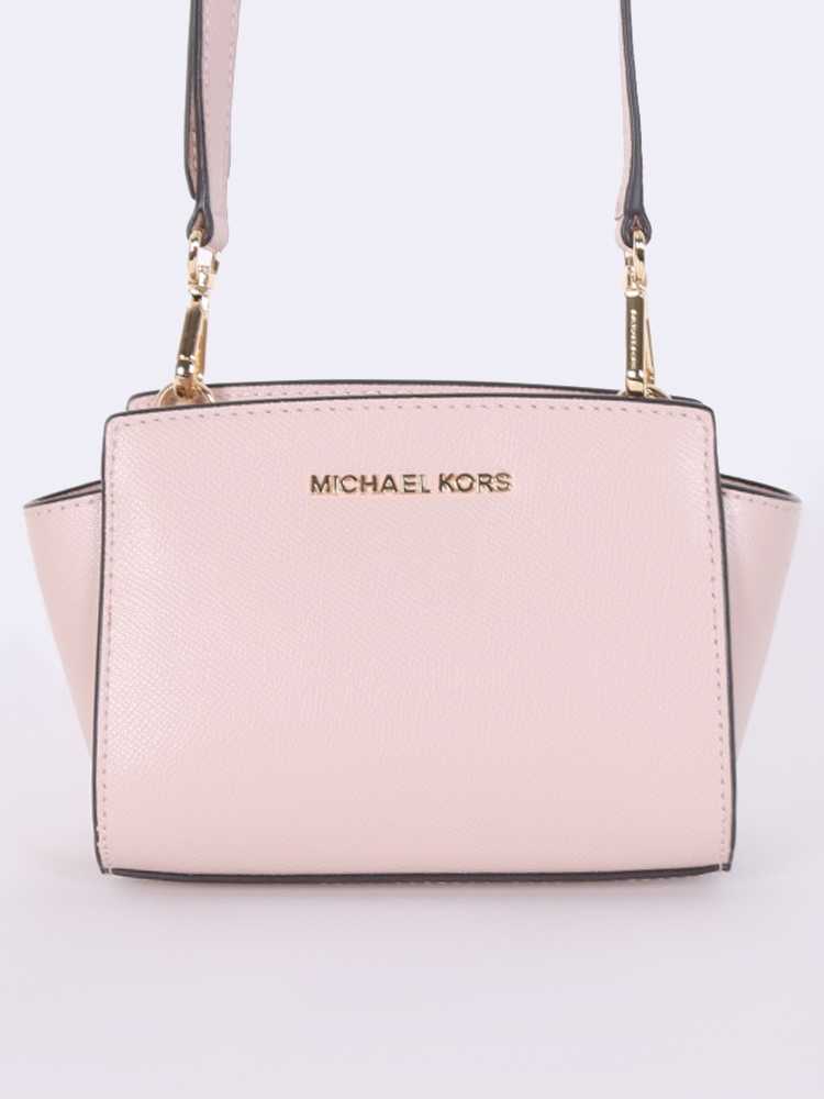 Michael Kors Selma Mini Saffiano Leather Crossbody Bag - Tan