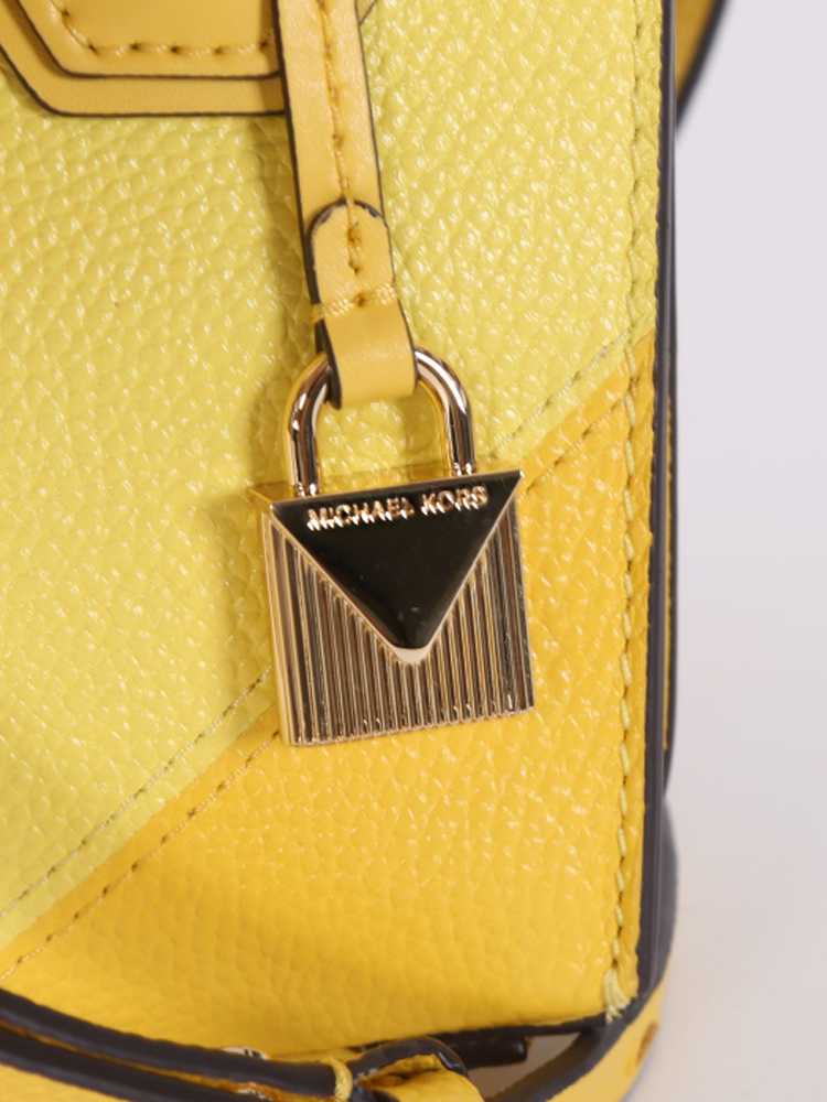 Michael Kors Mercer Medium Leather Messenger Sunshine hot Yellow