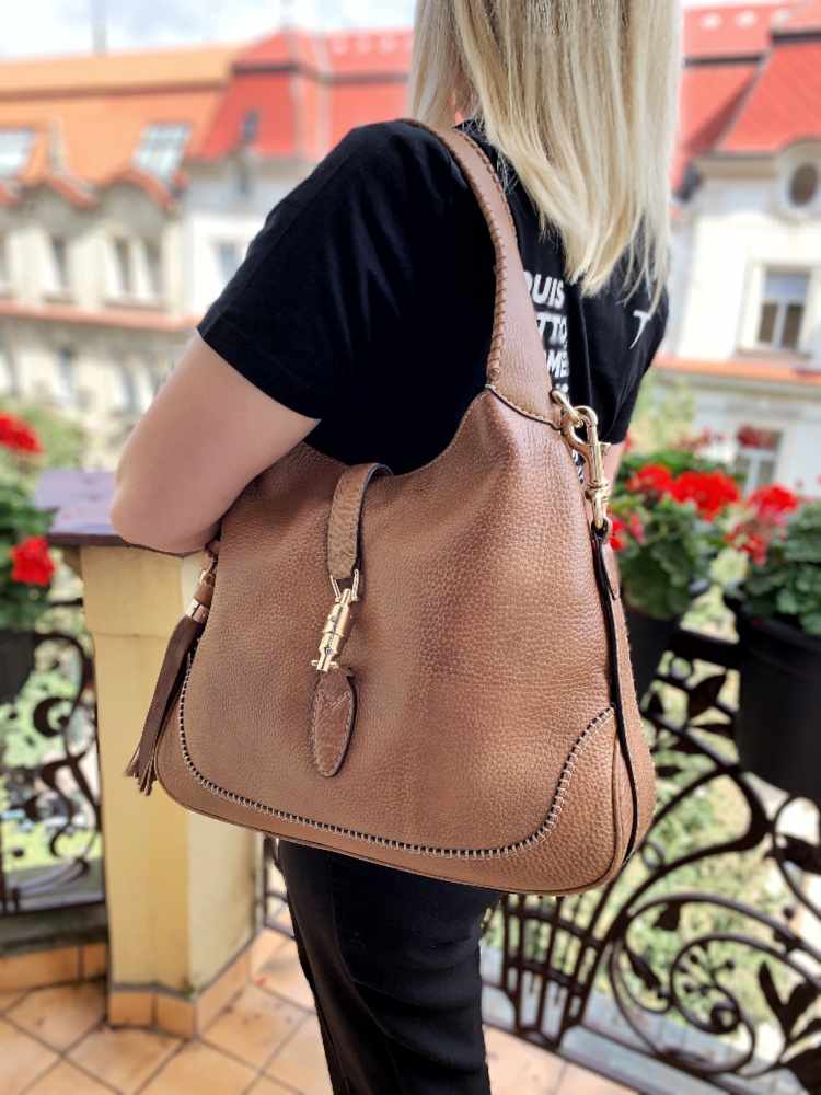 GUCCI-New-Jackie-Nubuck-Leather-Shoulder-Bag-Brown-277520 – dct-ep_vintage  luxury Store