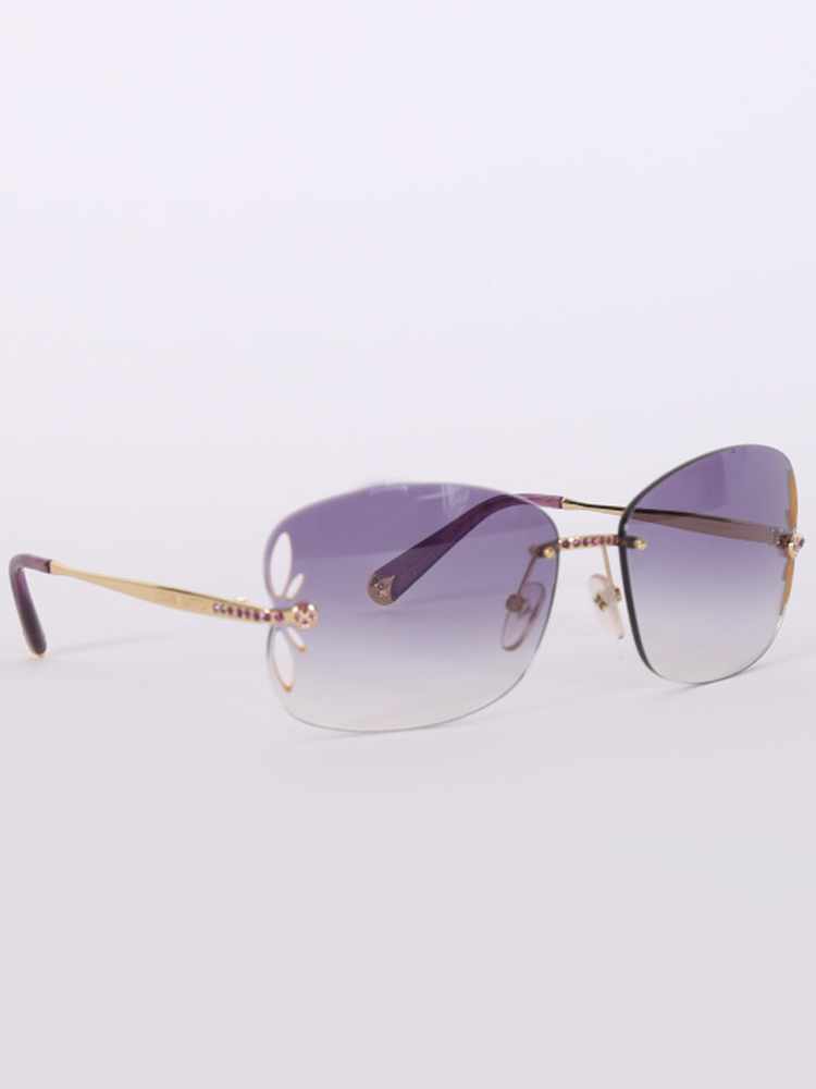 Sunglasses Louis Vuitton Purple in Plastic - 23545696