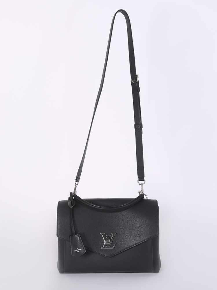 Louis Vuitton Mylockme Vanille Noir Black in Calfskin with Silver-tone - US