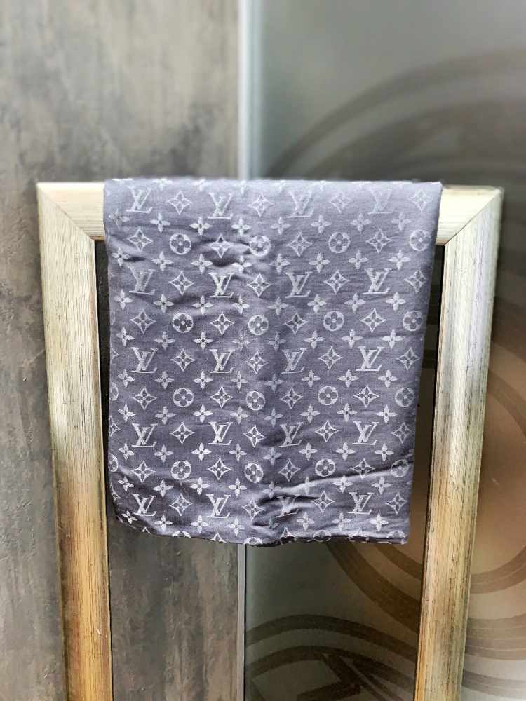 Louis Vuitton Charcoal Grey Monogram Shine Shawl