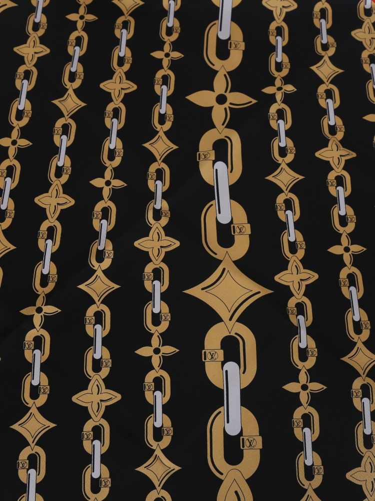 Louis Vuitton - Bay Chain Silk Scarf Black/Gold