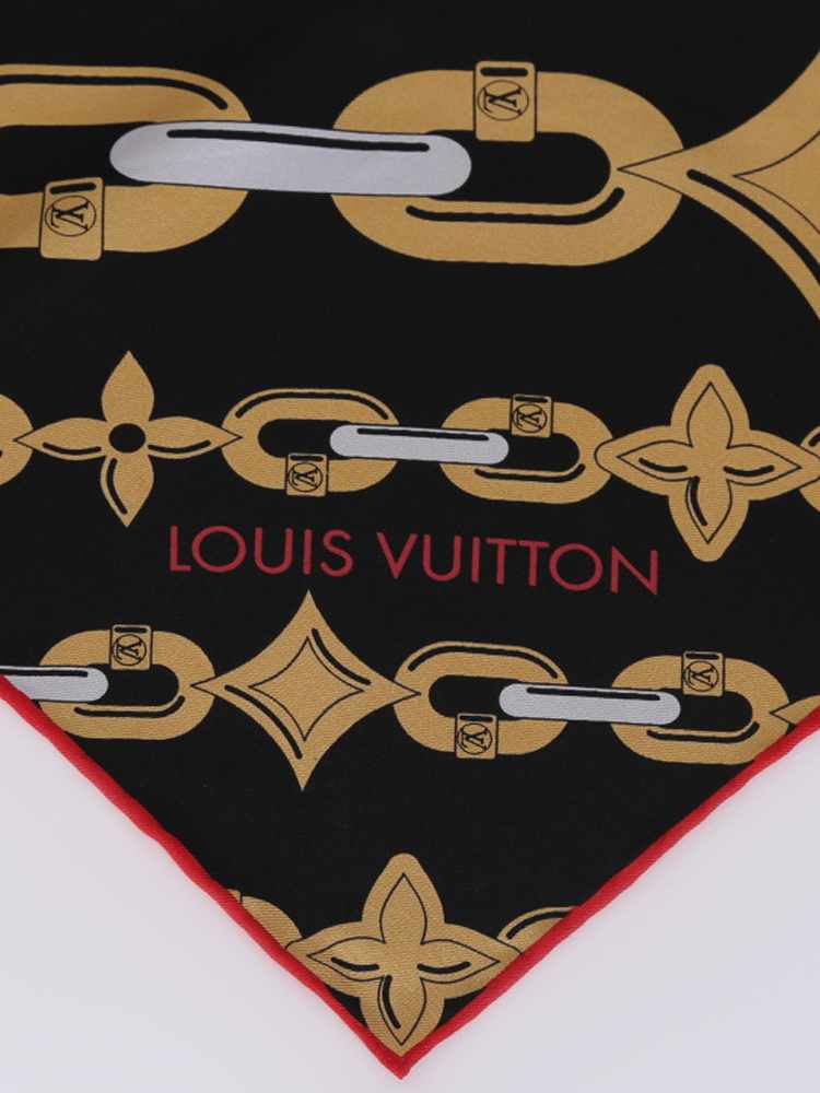 Louis Vuitton - Bay Chain Silk Scarf Black/Gold