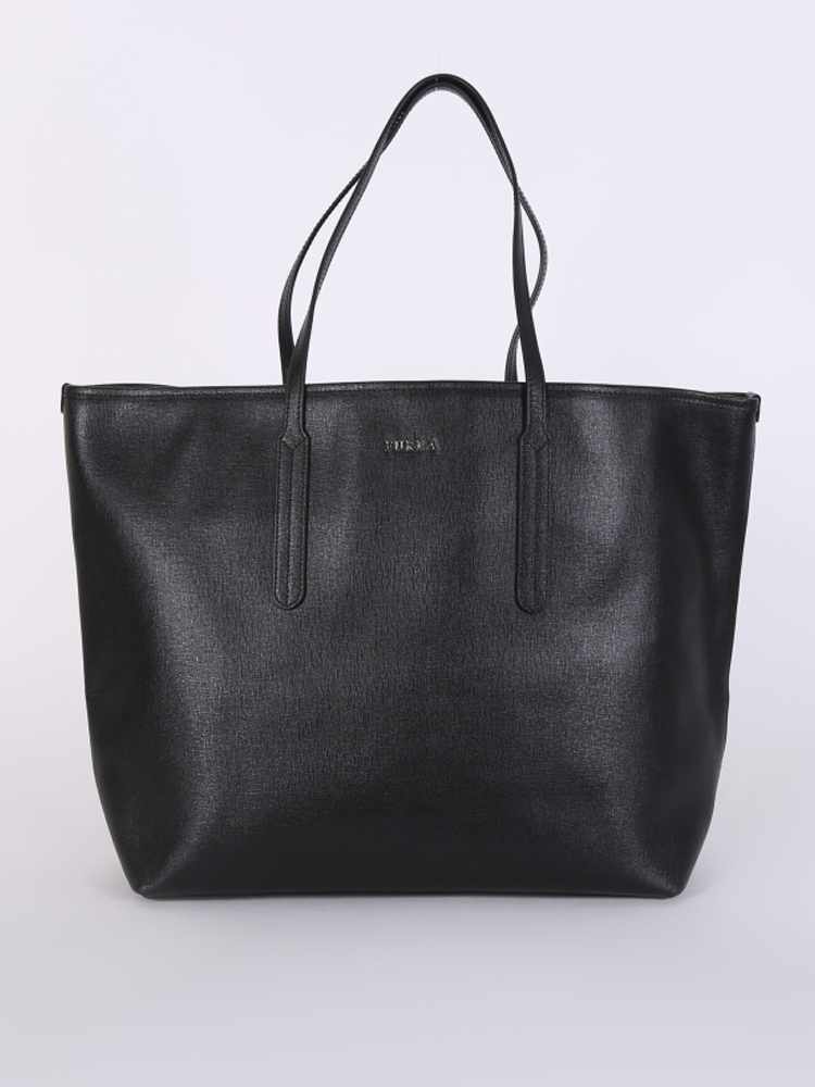 Furla Ariana Large Open Tote in Black