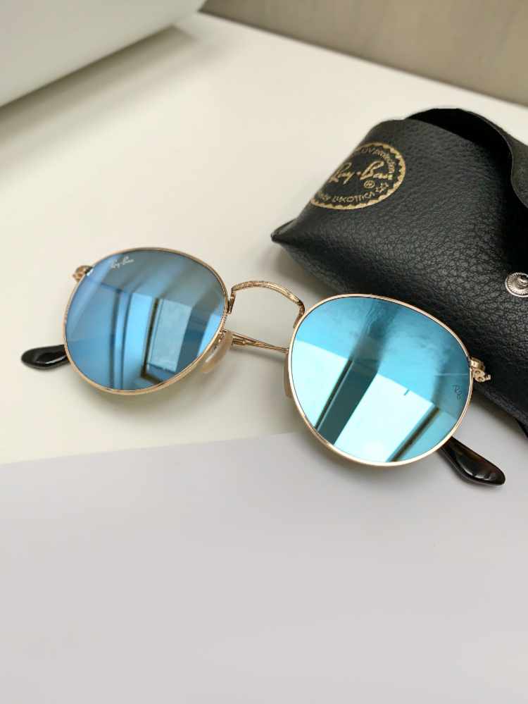 Ray ban fashion round flat sunglasses