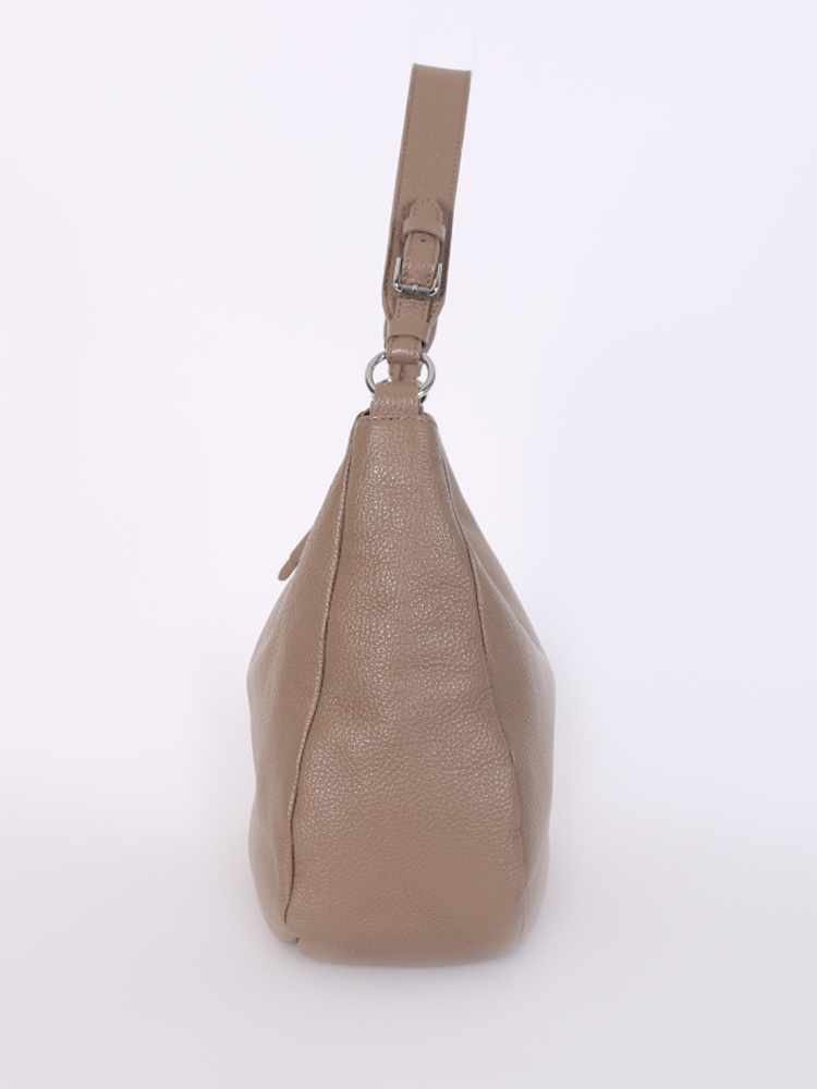 Coccinelle Leather Shoulder Bag Beige www.luxurybags.eu