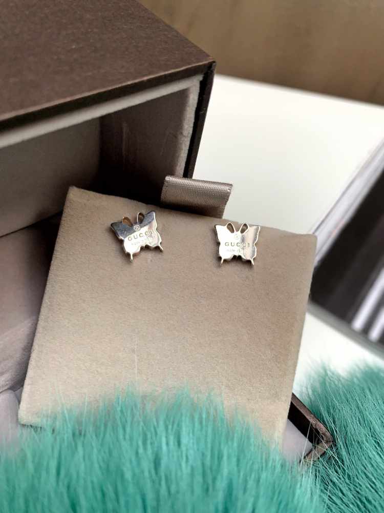 gucci butterfly earrings