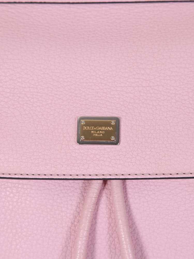 Dolce & Gabbana - Sicily Leather Backpack Light Pink