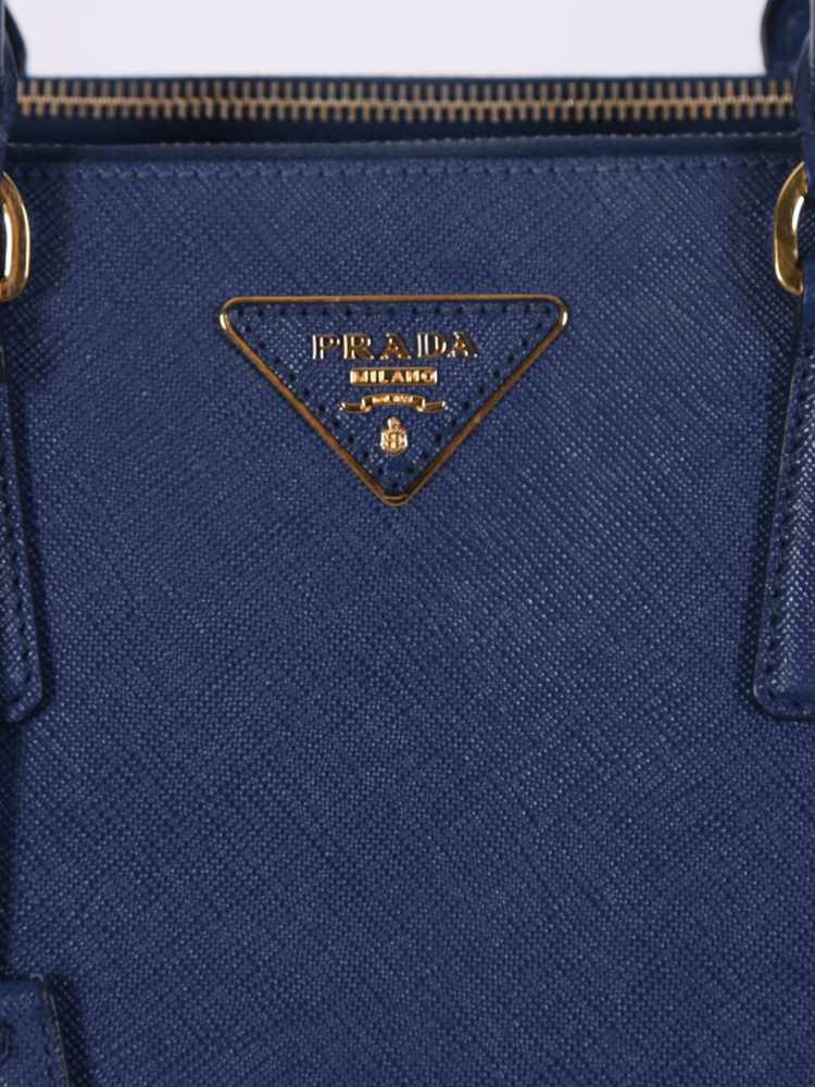 Prada Saffiano Galleria Handbag Blue Leather ref.594434 - Joli Closet