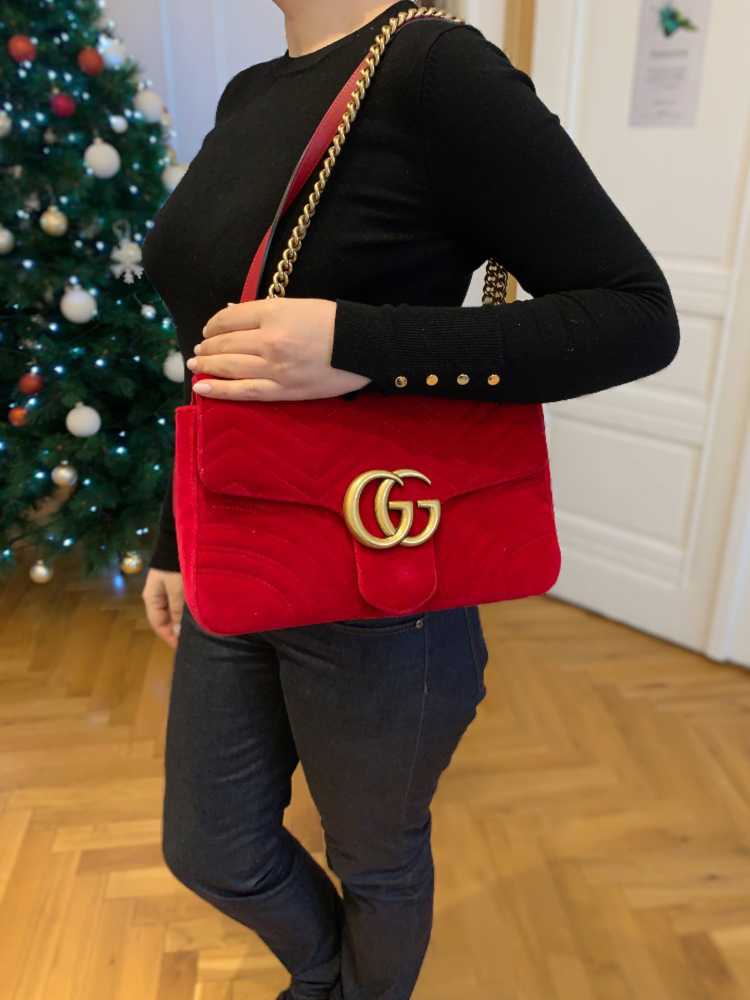 Red Velvet Gucci Handbag  Natural Resource Department