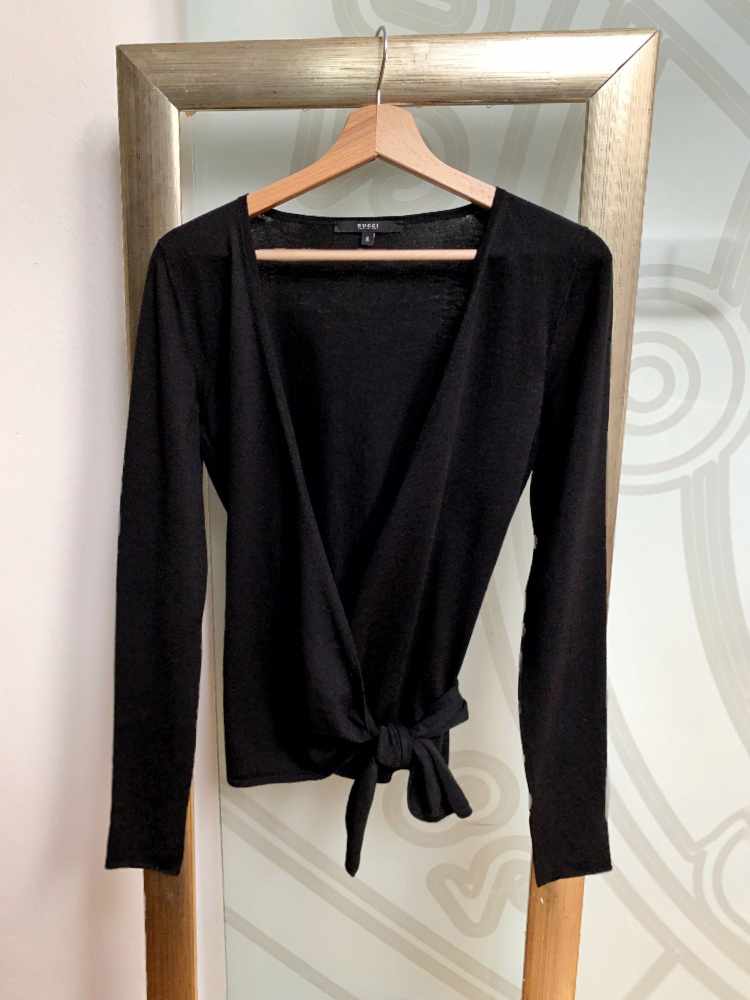 Short wrap clearance sweater