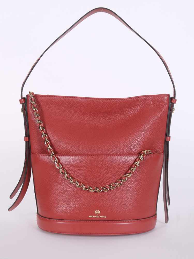 reese large pebbled leather shoulder bag