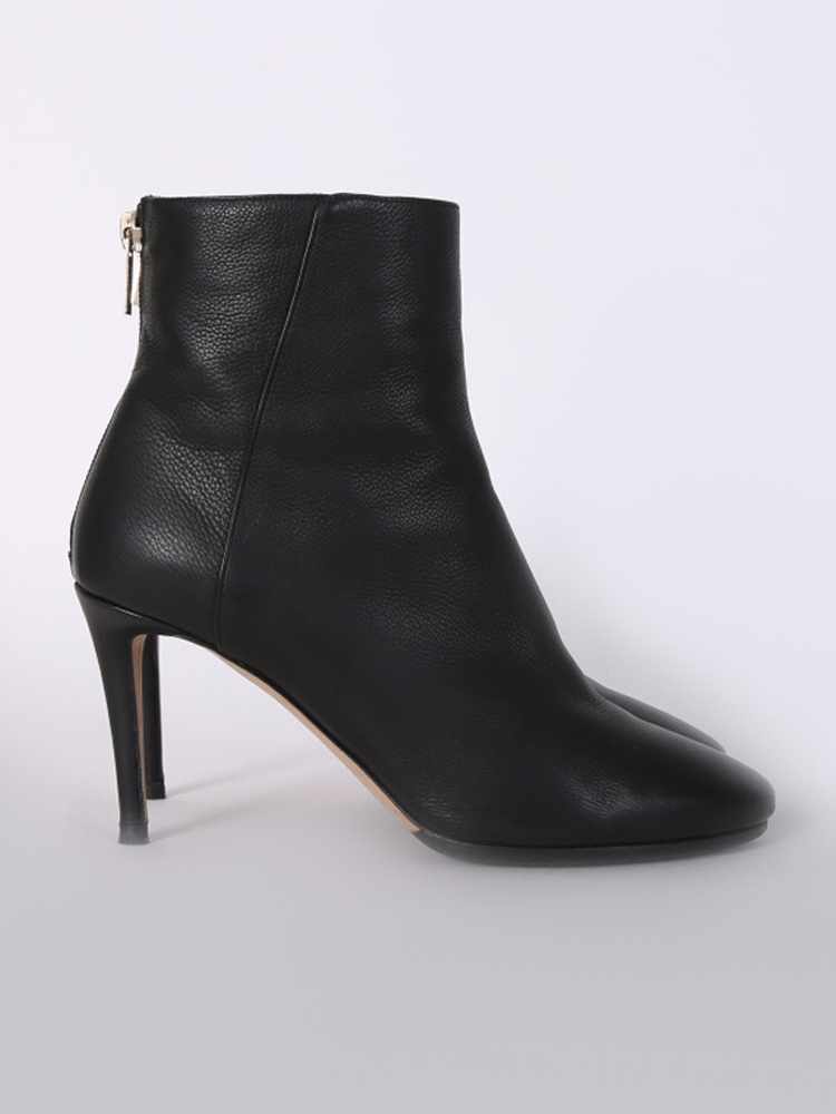 Jimmy Choo Duke 85 Grainy Calfskin Heel Ankle Boots Black 37 www.luxurybags.eu