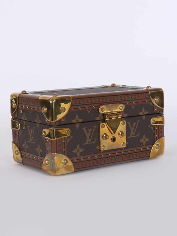 Brown Monogram Coated Canvas Coffret Tresor 20 Brass Hardware, 2006, Handbags & Accessories, 2022