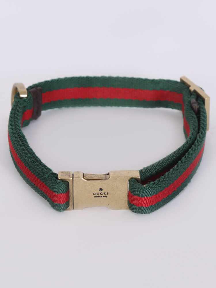 Gucci dog collar outlet red and green