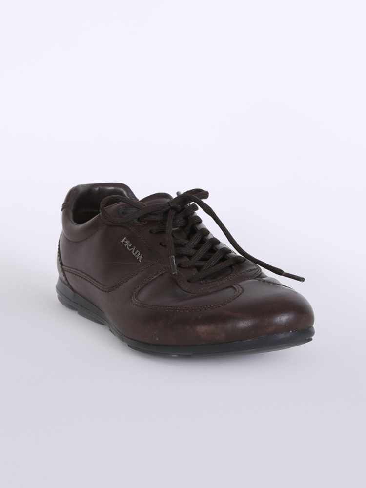 prada brown shoes