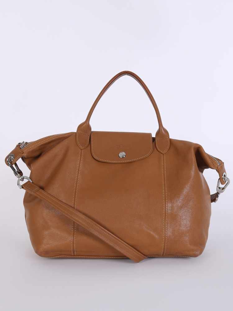 Longchamp cuir brown best sale