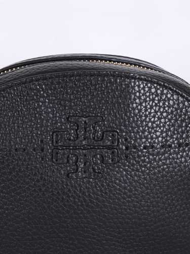 Tory Burch McGraw Leather Convertible Round Belt Bag Crossbody Black www.luxurybags.eu