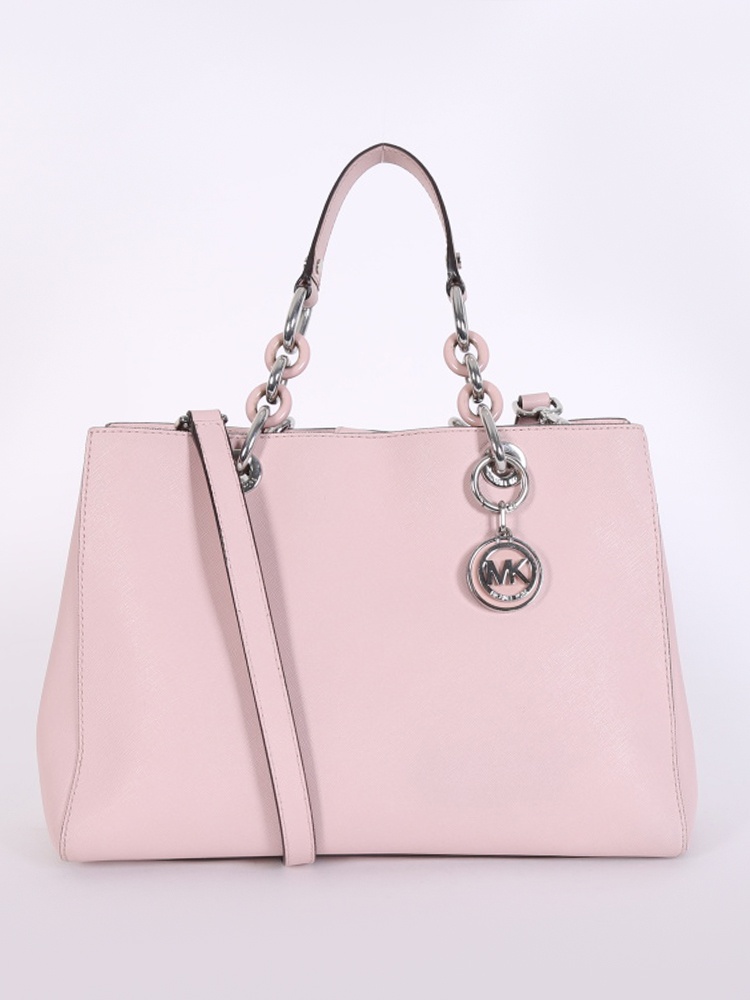 Cynthia saffiano leather satchel soft pink new arrivals