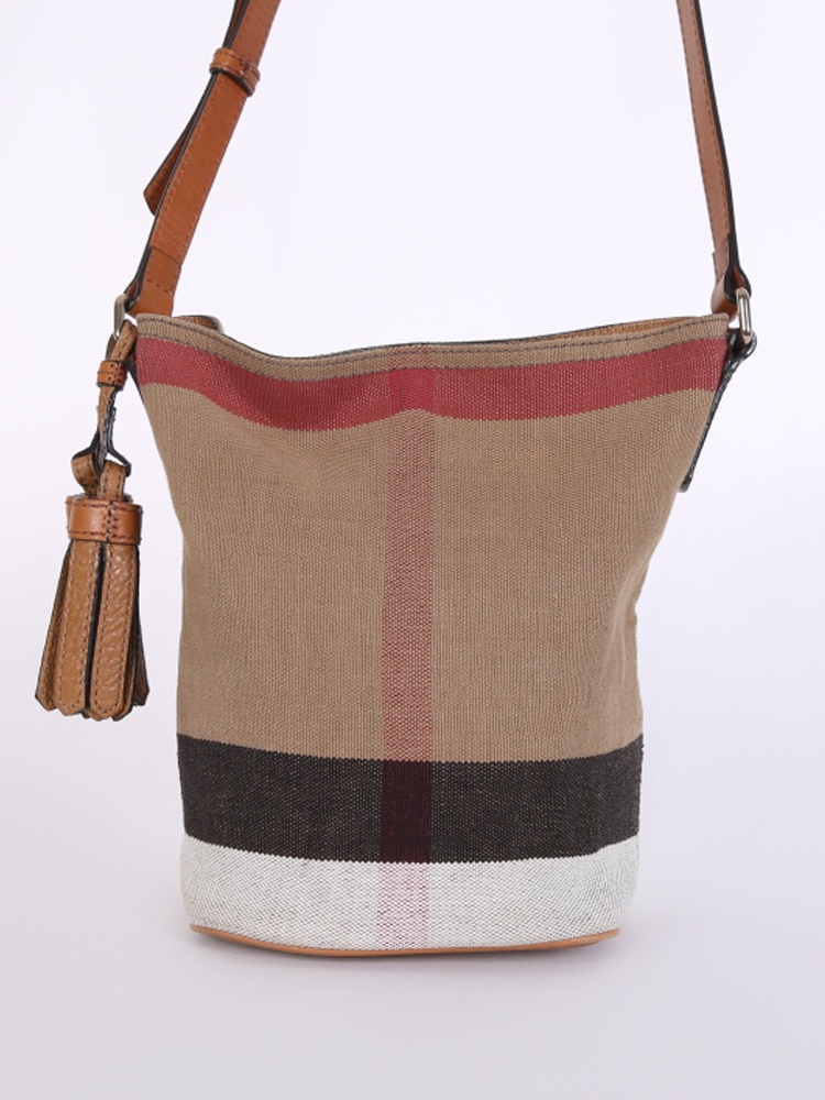 Burberry Ashby Mini Canvas Check Crossbody Brown www.luxurybags.eu