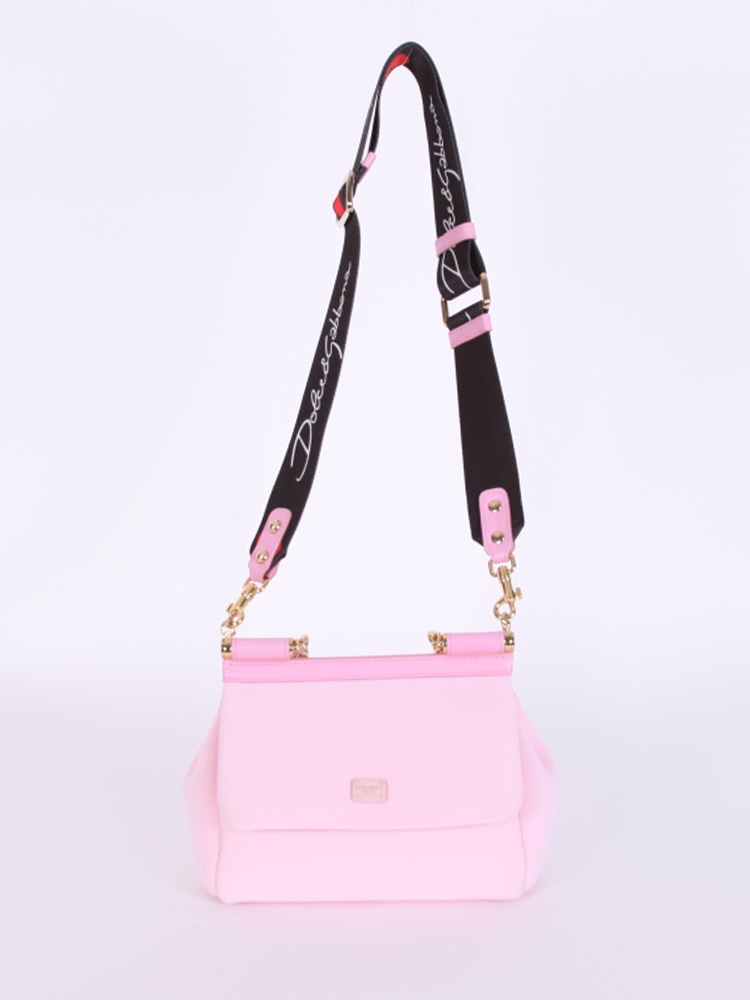 Dolce & Gabbana - Sicily Small Neoprene Bag Baby Pink