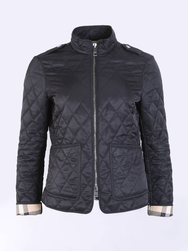 Burberry brit zip quilted jacket hotsell