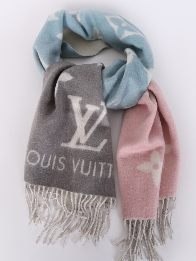 Cardiff cashmere scarf Louis Vuitton Blue in Cashmere - 35313140