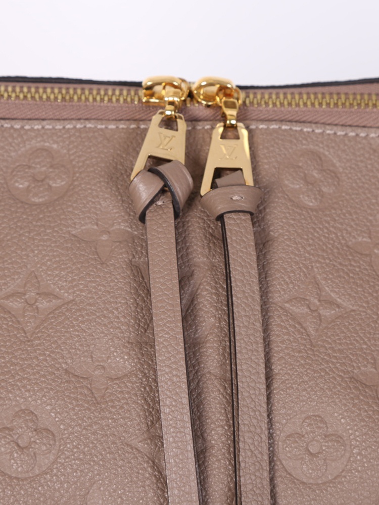 Louis Vuitton Taupe Glace Monogram Empreinte Leather Ponthieu PM