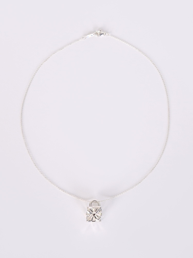 Tiffany & Co. Gift Box Charm Lock Pendant Necklace