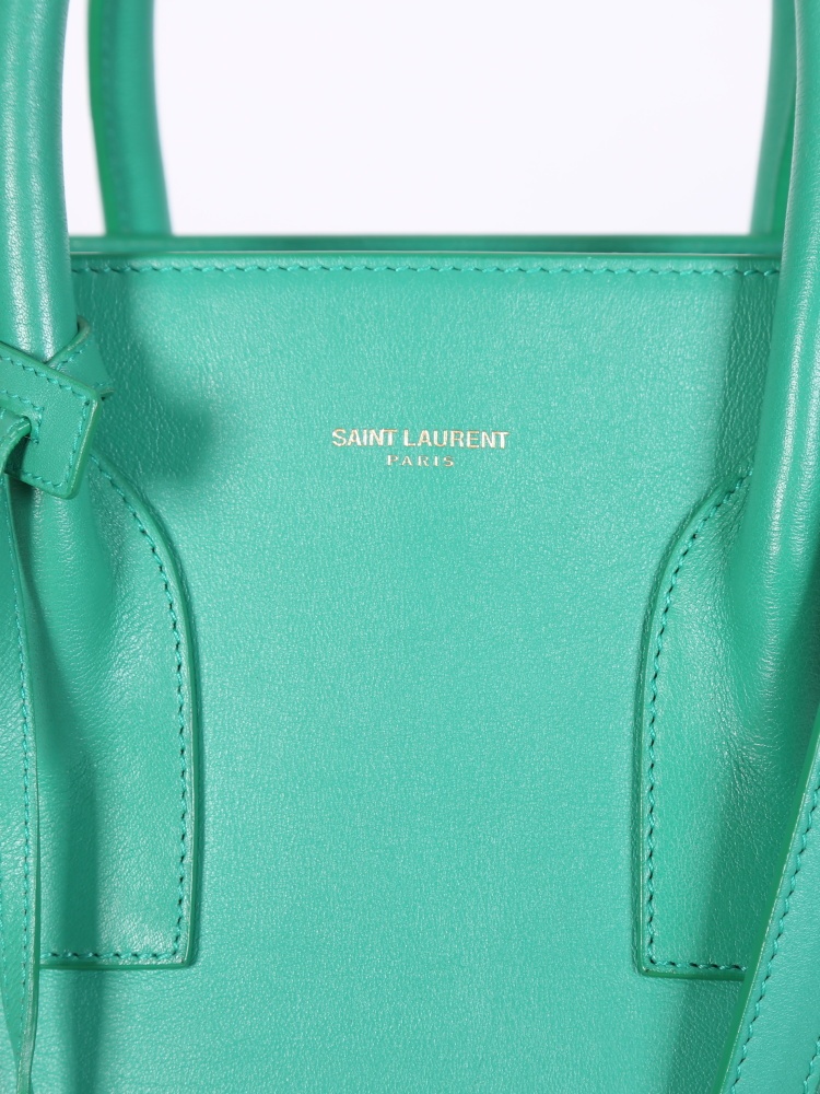 Saint Laurent // Green Textured Mini Sac de Jour Bag – VSP Consignment