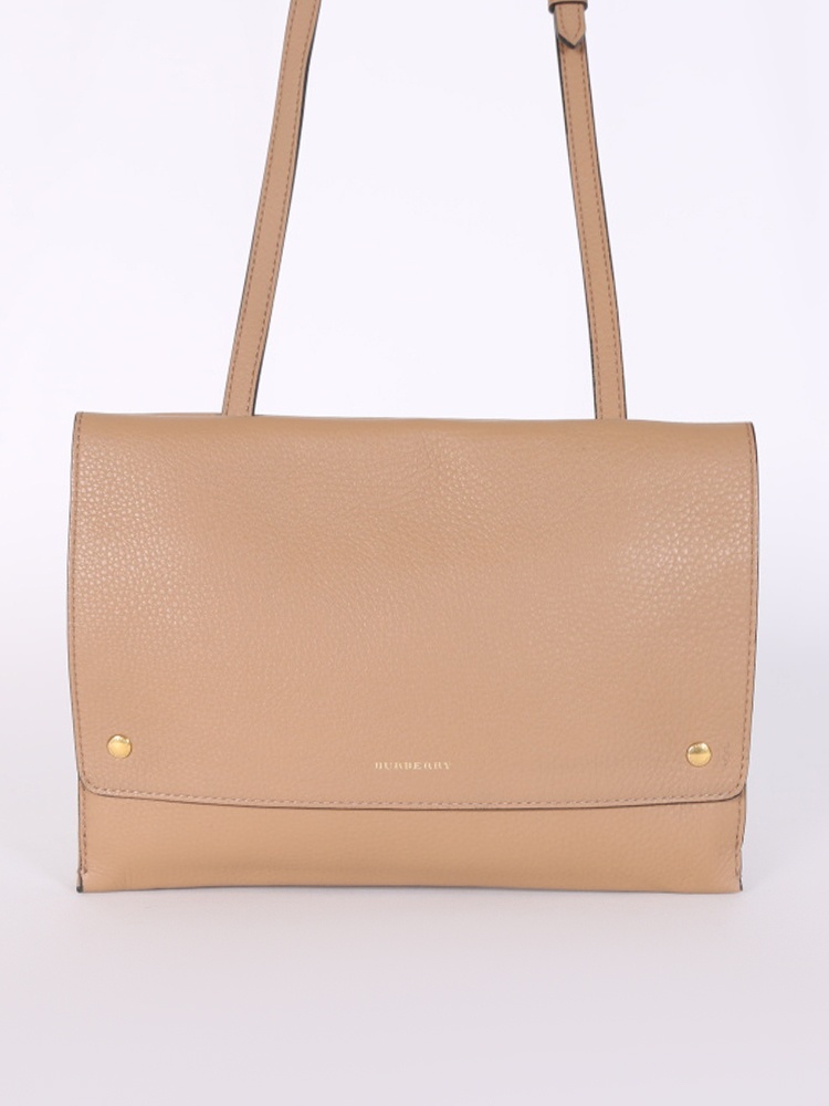 Leather Envelope Crossbody Purse Camel