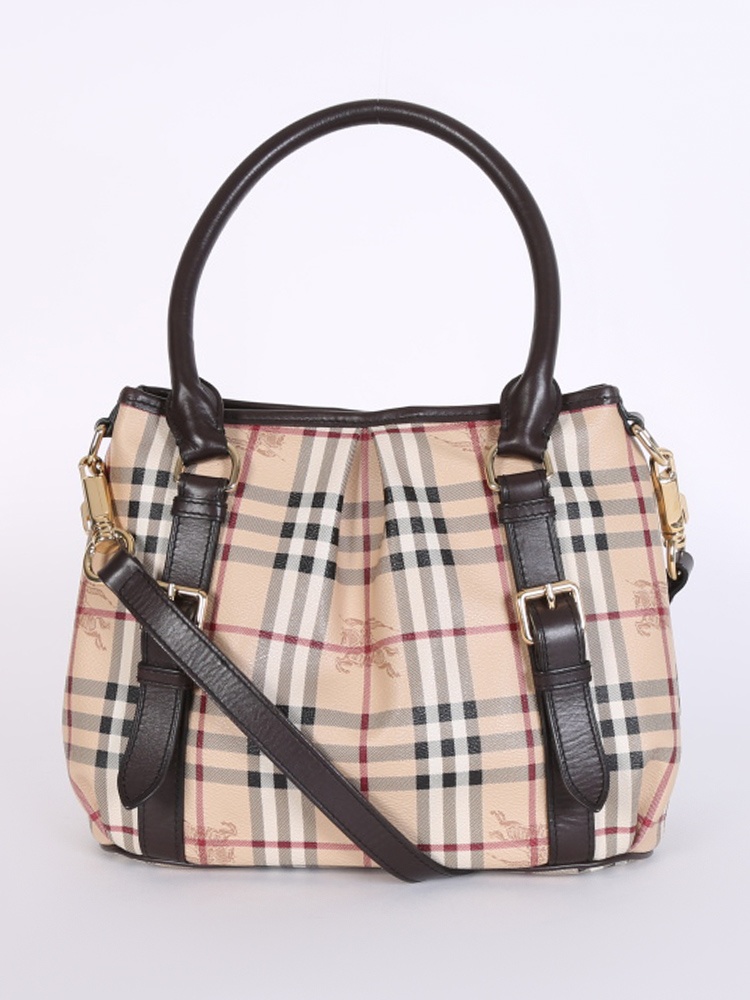 Burberry Haymarket Check Tote Bag