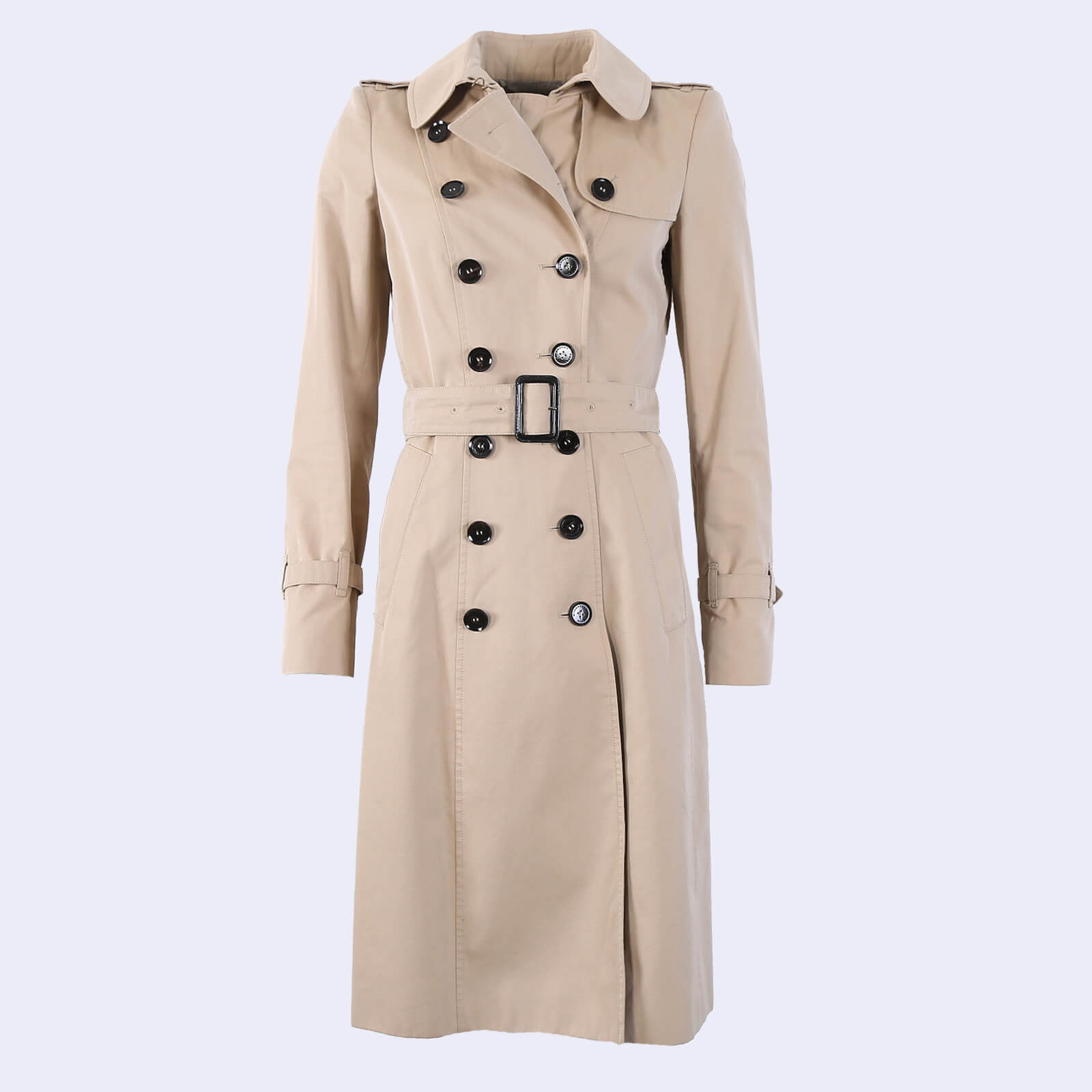 Burberry Prorsum Cotton Trench Coat Beige 38 www.luxurybags.eu