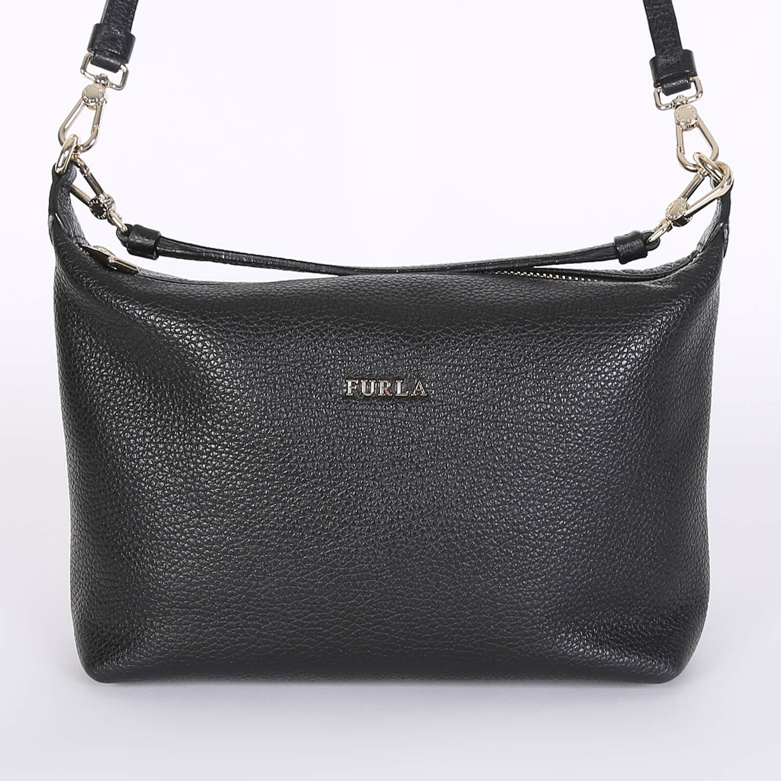 Furla - Sophie XL Leather Crossbody Onyx | www.luxurybags.eu