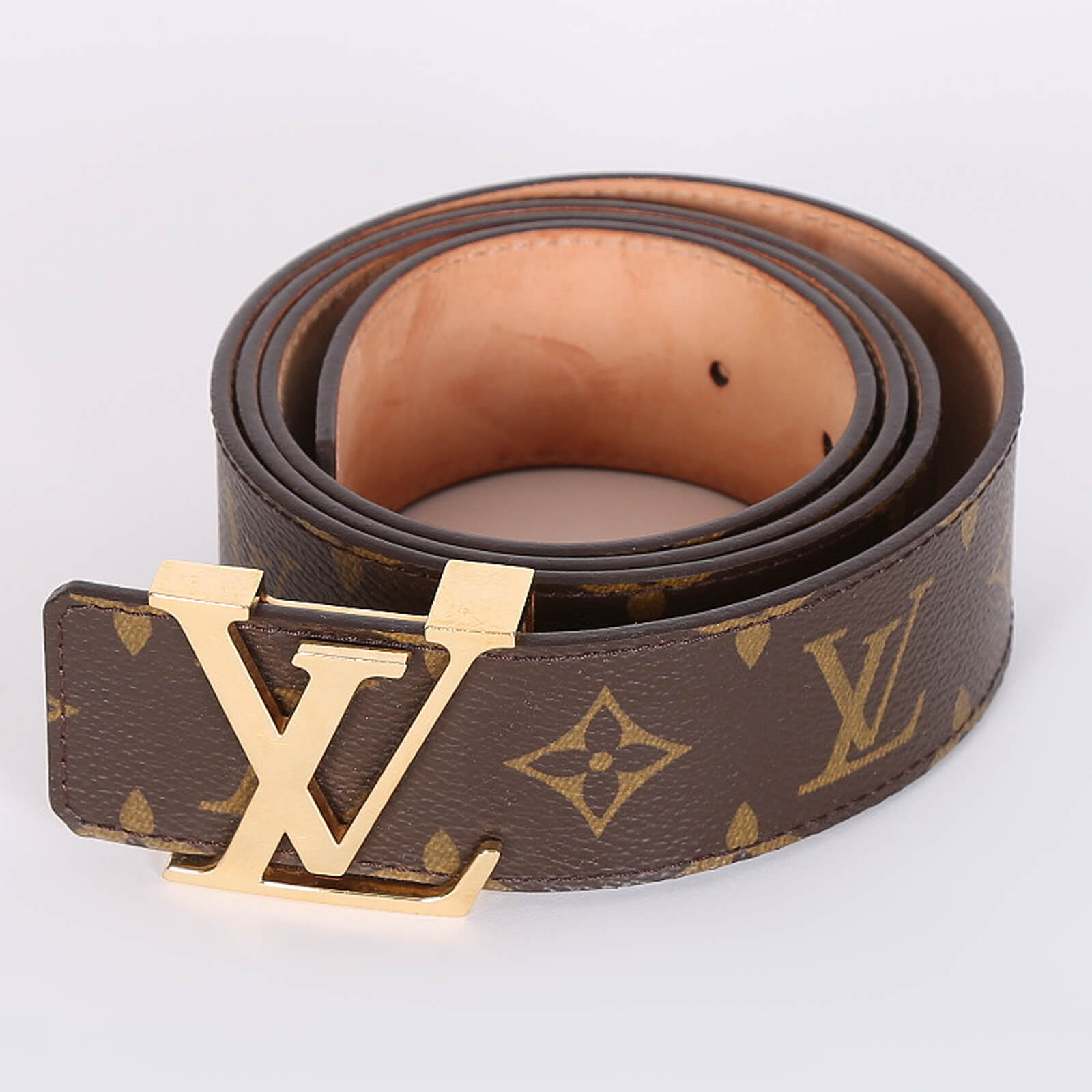 Louis Vuitton LV Initiales Monogram Canvas Buckle Belt