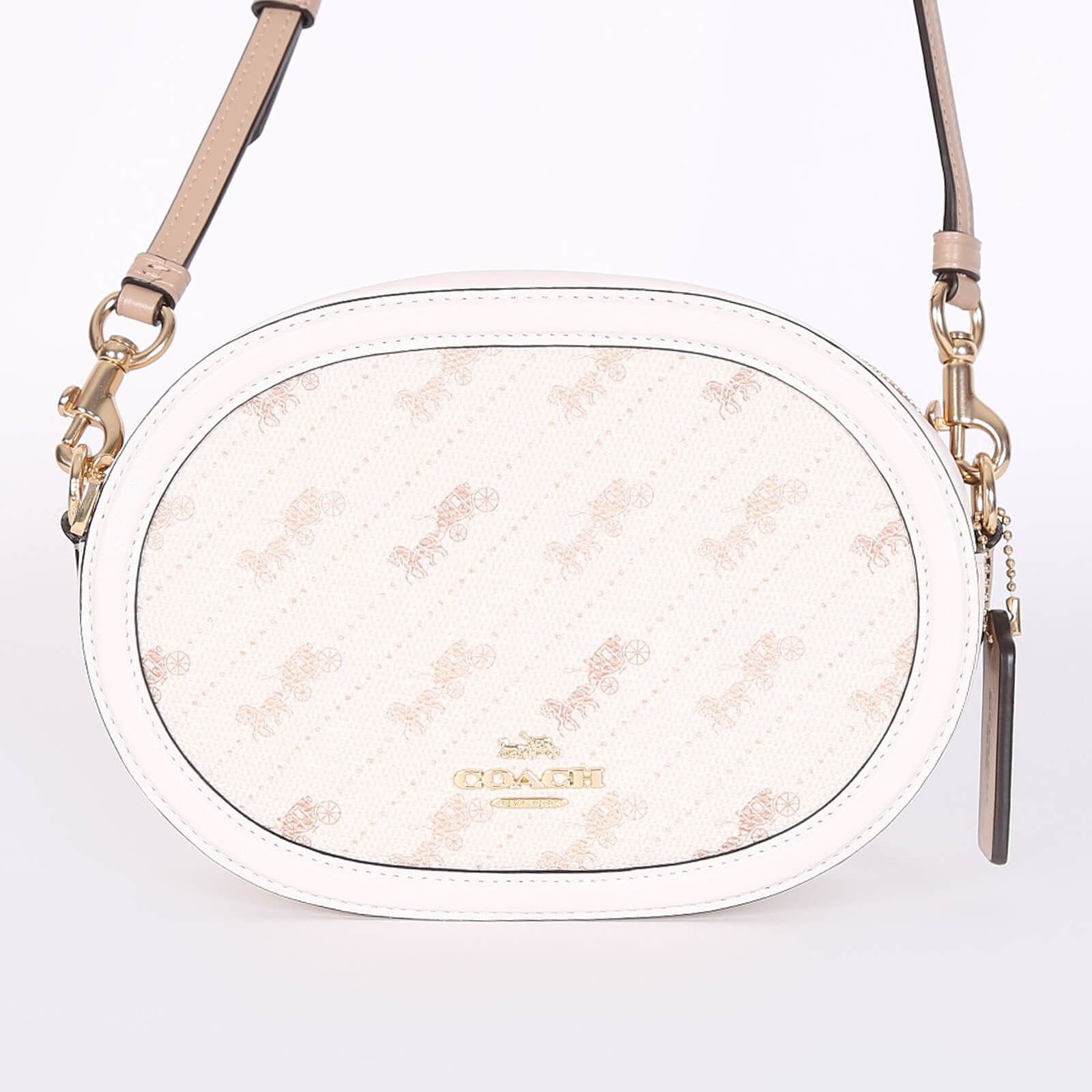 Coach Diagonal Print deals Leather Crossbody