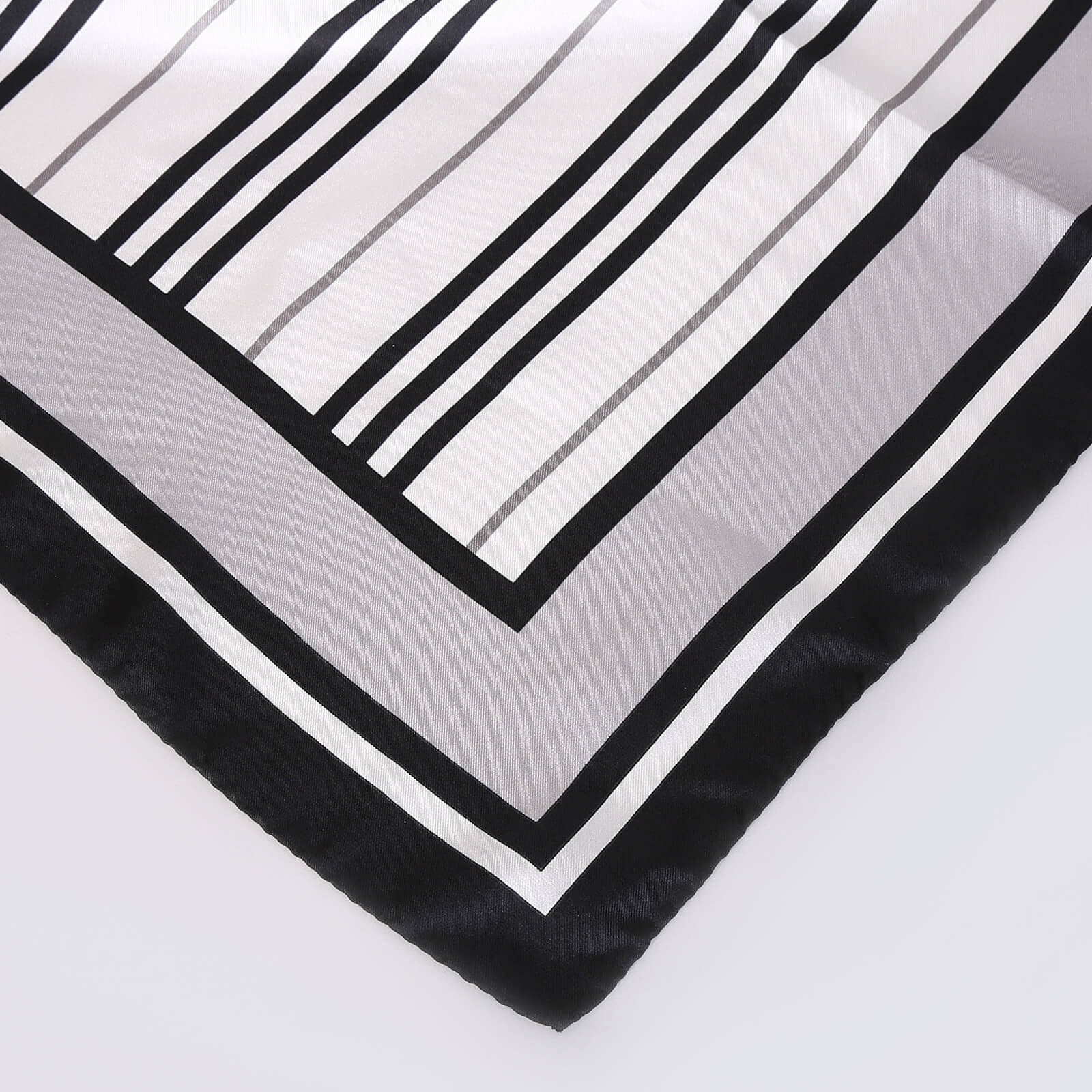 Burberry - Monochrome Multi-Print Silk Scarf Black/White